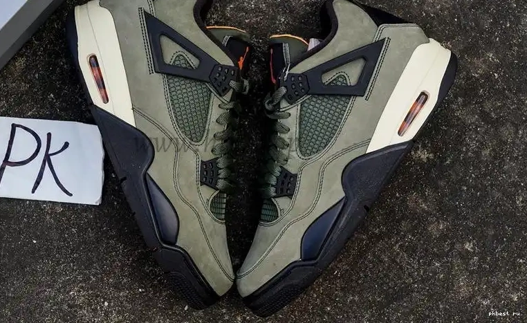 MATERIALS RETAIL Jordan PK READY GOD TO SHIP 4 Undefeated Olive Travis Scott 0510